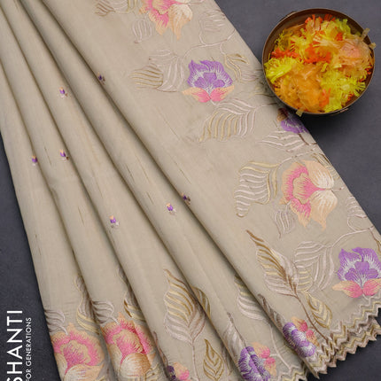 Collection image for: Embroidered Semi Raw Silks