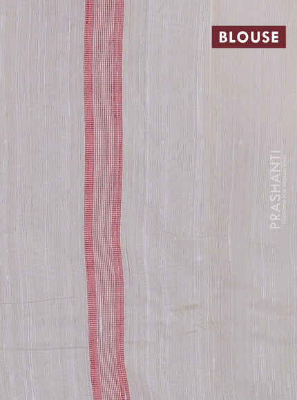 Pure dupion silk saree cream with thread woven buttas and thread woven border