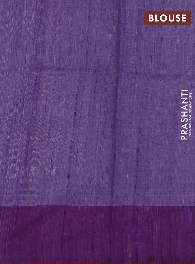 Pure dupion silk saree pastel lavender and purple with thread woven buttas and muniya butta style border