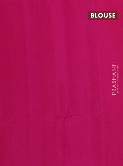 Pure soft silk saree pink with silver zari woven buttas in borderless style