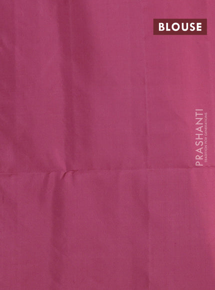 Pure soft silk saree pastel maroon with silver zari woven buttas in borderless style