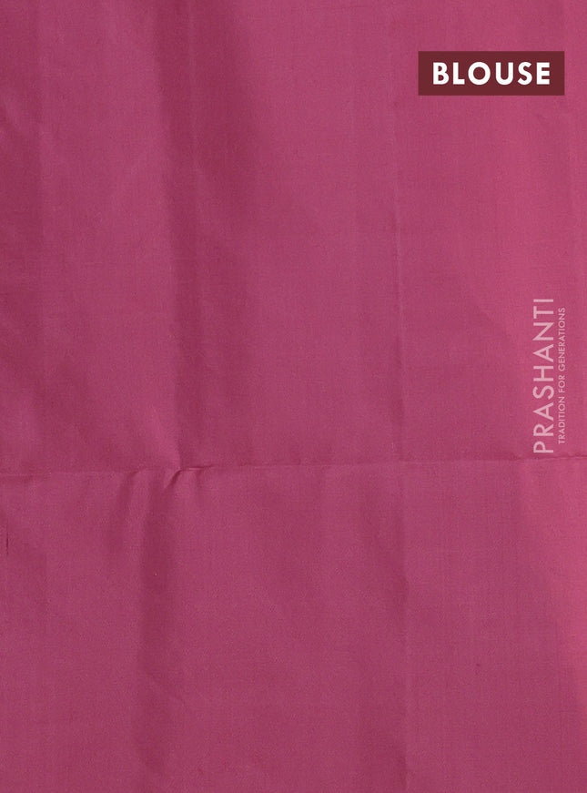 Pure soft silk saree pastel maroon with silver zari woven buttas in borderless style