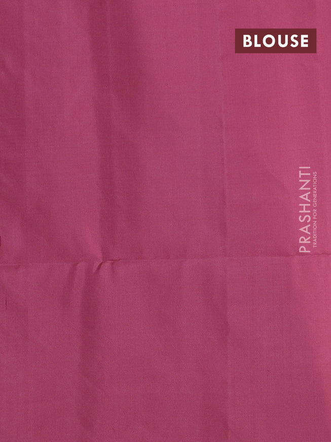 Pure soft silk saree pastel maroon with silver zari woven buttas in borderless style