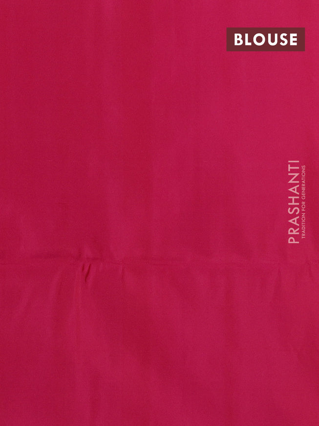 Pure soft silk saree dual shade of pink with allover silver zari woven brocade weaves in borderless style