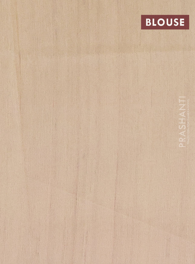 Semi tussar saree brown and sandal with bandhini butta prints and printed border