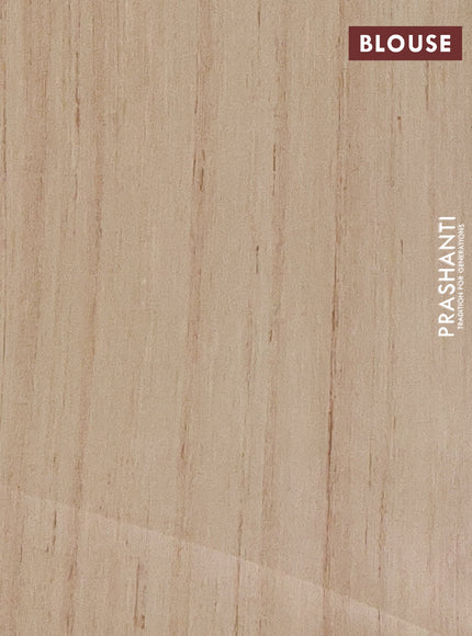 Semi tussar saree beige with allover walri butta prints and printed border