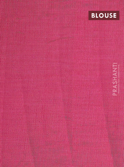 Semi raw silk saree pink with zari woven buttas and zari woven border