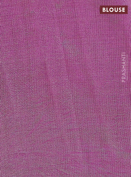 Semi raw silk saree purple with zari woven buttas and zari woven border