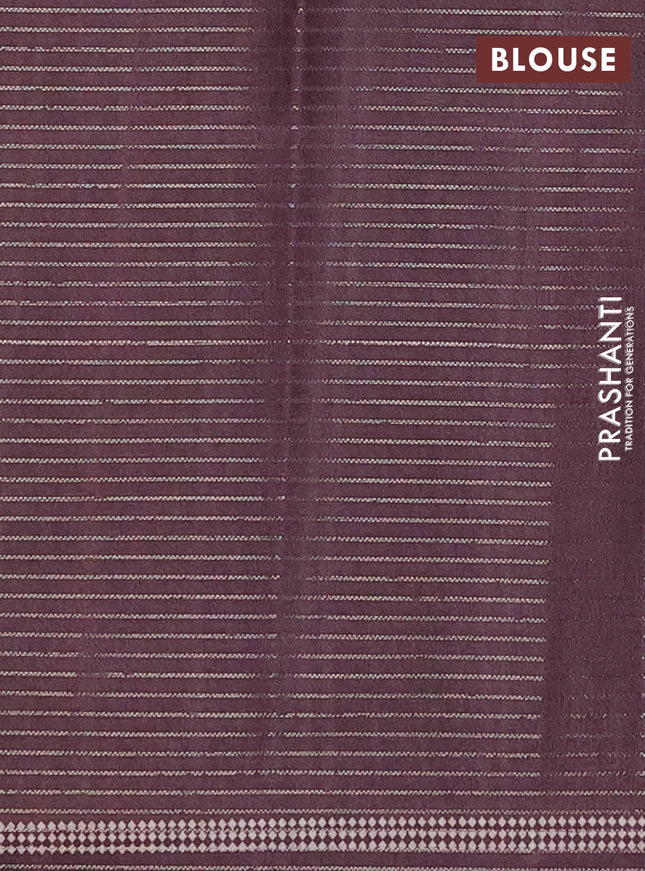 Chappa saree pale yellow and deep wine shade with allover small zari checked pattern and temple design zari woven border