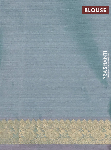 Bangalori semi silk saree teal green shade with allover ikat weaves and zari woven border