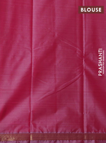 Bangalori semi silk saree peach pink with floral design ikat weaves and zari woven border