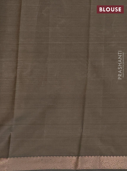 Bangalori semi silk saree cream with allover ikat weaves and zari woven border