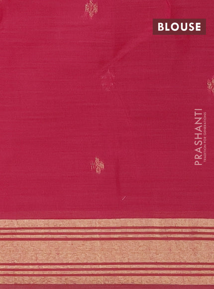Munga cotton saree pastel pink and magenta pink with thread woven floral buttas and thread weaving pallu