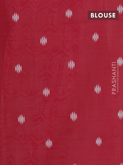 Munga cotton saree beige and pink with thread woven buttas and weaving pallu