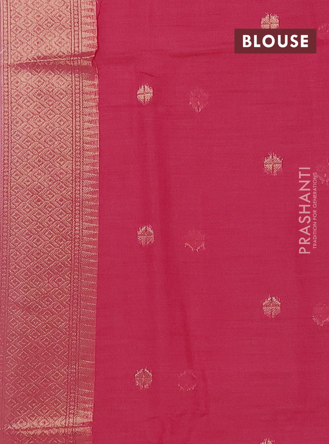 Munga cotton saree peach pink and pink with woven buttas and thread weaving pallu