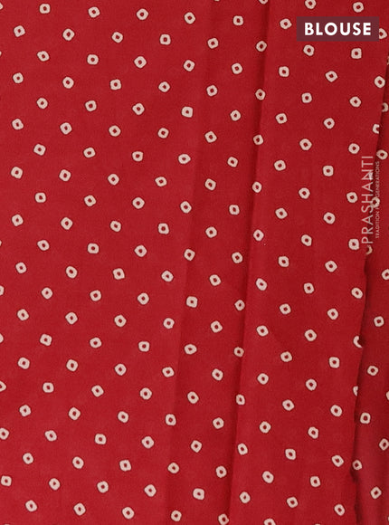 Muslin cotton saree maroon with kalamkari prints and printed border