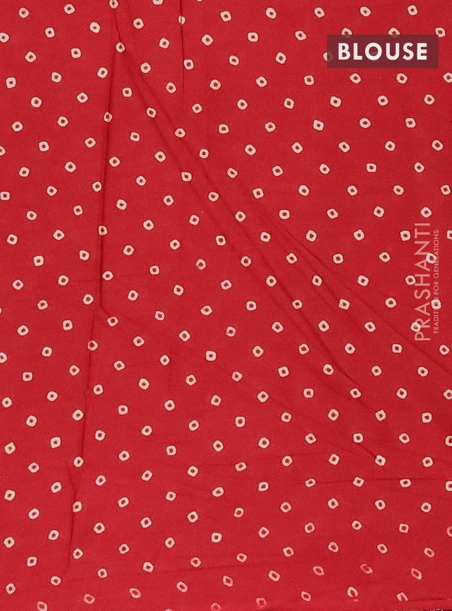 Muslin cotton saree maroon with allover floral prints and printed border