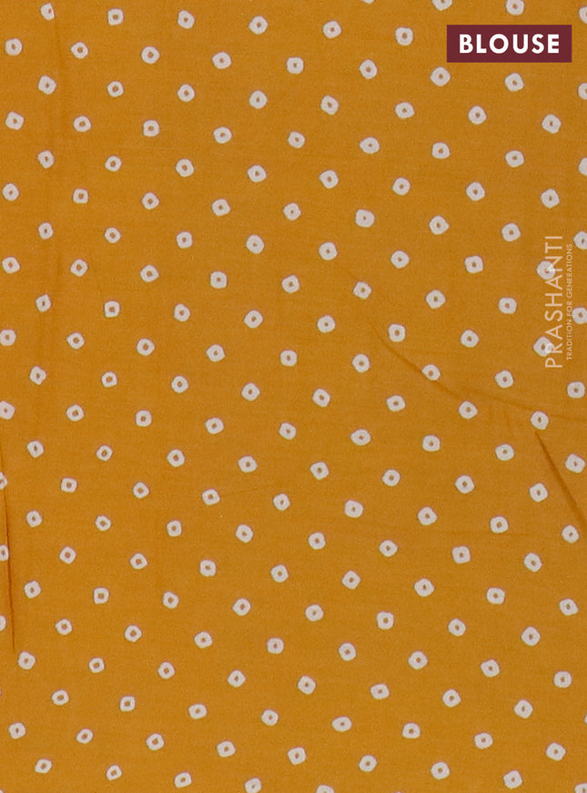 Muslin cotton saree mustard yellow with allover kalamkari prints and printed border