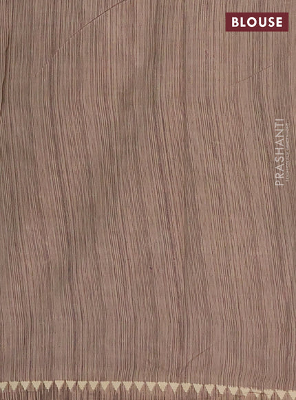 Muslin cotton saree pastel green with allover kalamkari prints and printed border