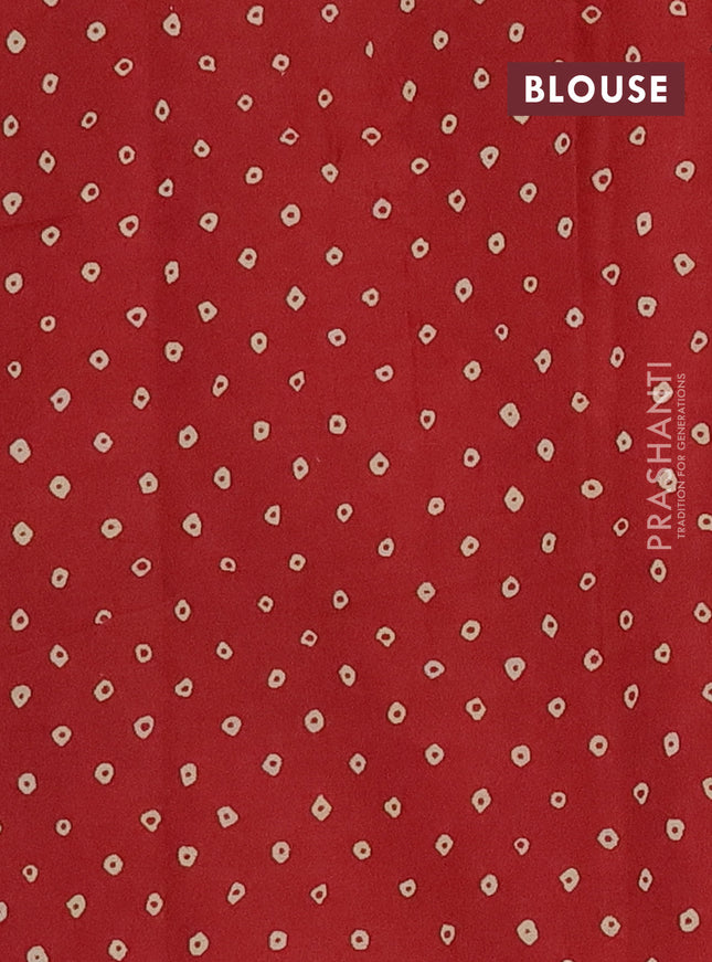 Muslin cotton saree sap green and maroon with paisley prints and printed border