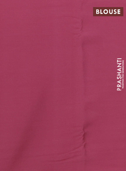 Pure mysore silk saree pastel pink with plain body and zari woven border