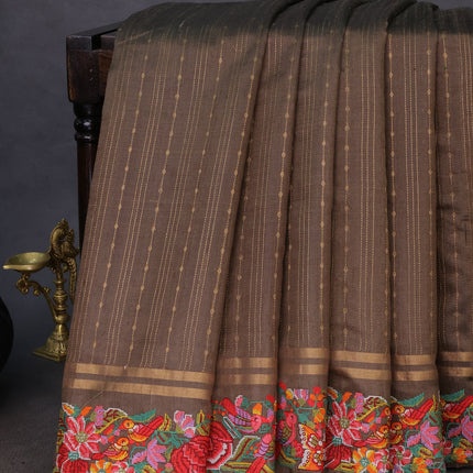 Collection image for: Embroidered Dupion Silk Sarees