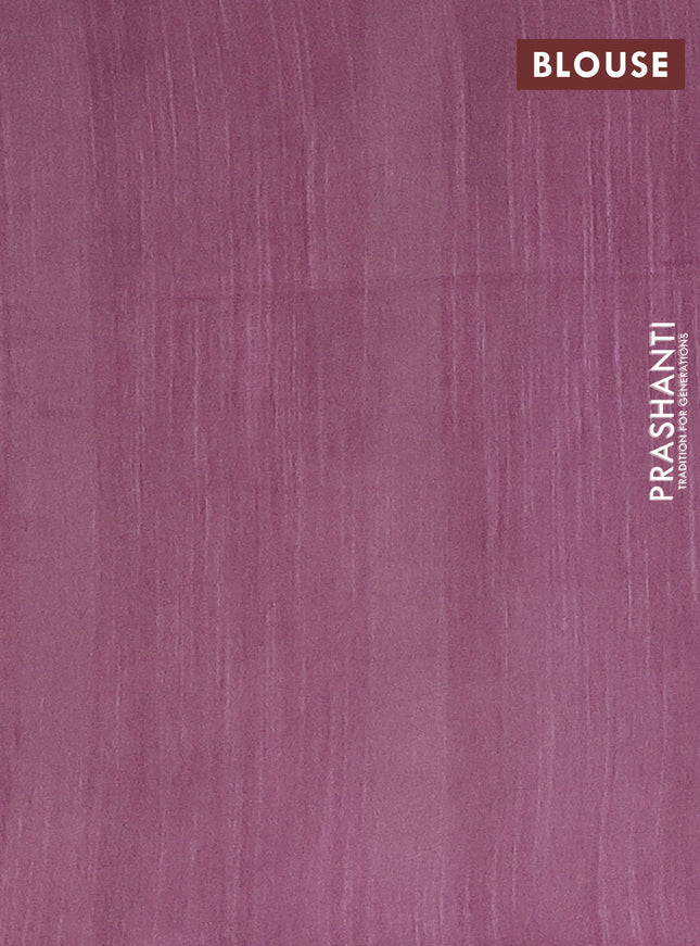 Semi bamboo saree light green and pastel maroon with thread & zari woven buttas in borderless style