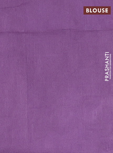 Semi bamboo saree lavender with woven buttas and zari woven butta border