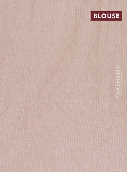 Semi bamboo saree wine shade and sandal with allover thread weaves and sequin work pallu