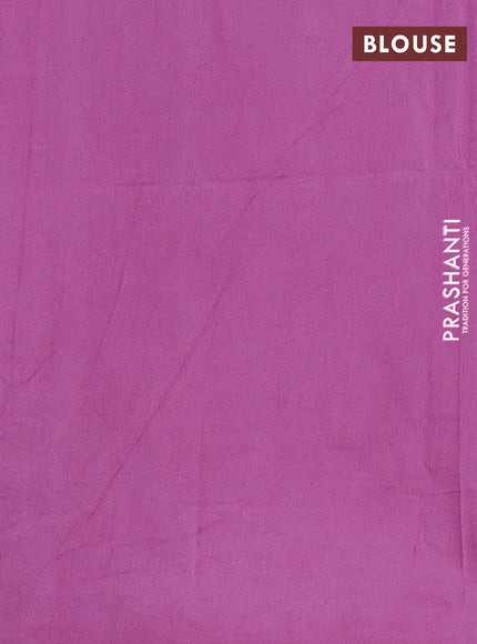 Semi bamboo saree lavender with woven buttas in borderless style