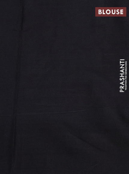 Printed silk saree maroon and black with allover kalamkari prints and printed border