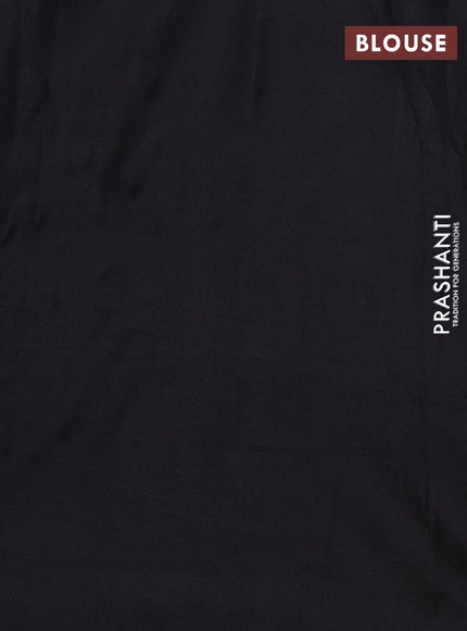 Printed silk saree maroon and black with allover kalamkari prints and printed border