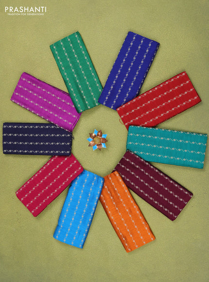 Raw silk blouse bits Multi colour Pack of 10