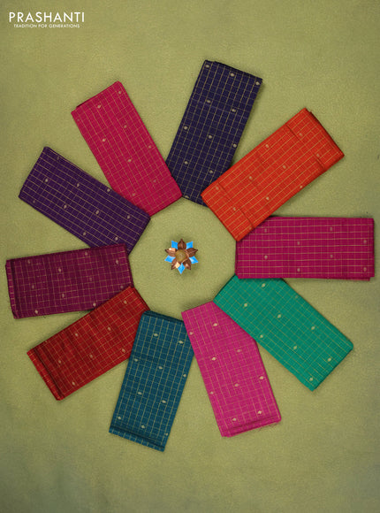 Raw silk blouse bits Multi colour Pack of 10