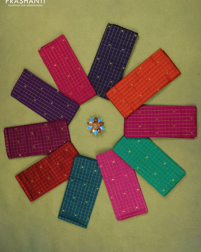 Raw silk blouse bits Multi colour Pack of 10