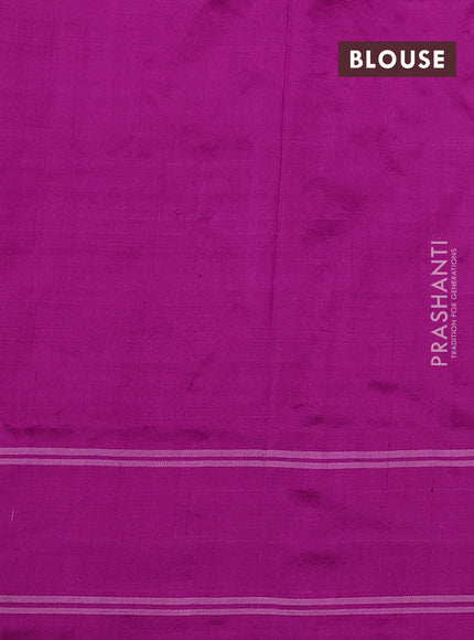 Pochampally silk saree pink with allover ikat butta weaves and ikat woven border