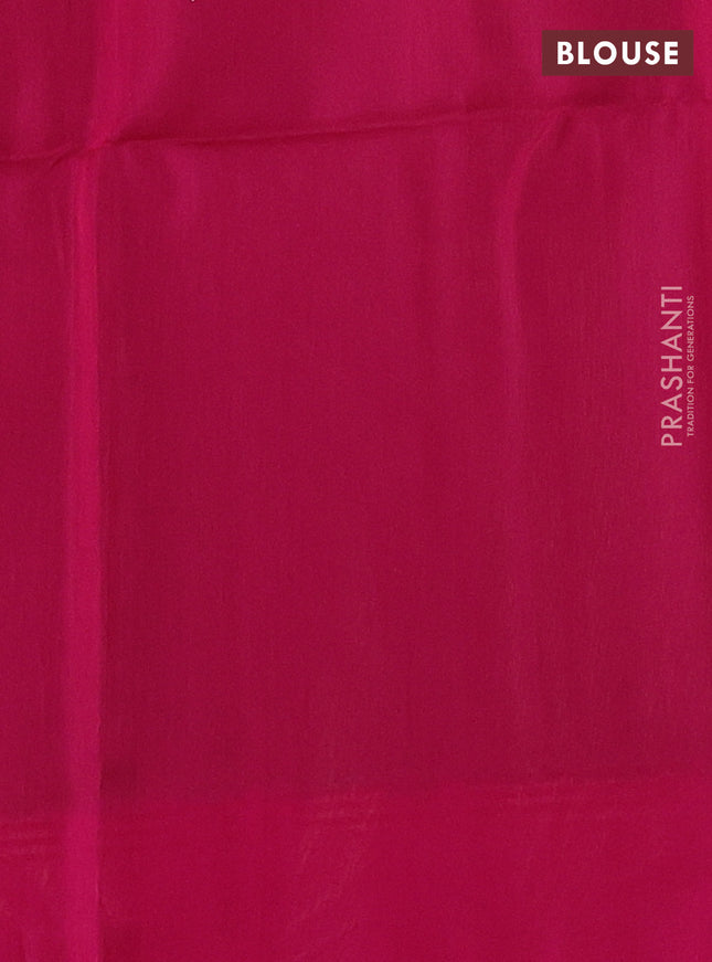 Kora silk cotton saree sandal and pink with thread woven floral buttas and simpl border