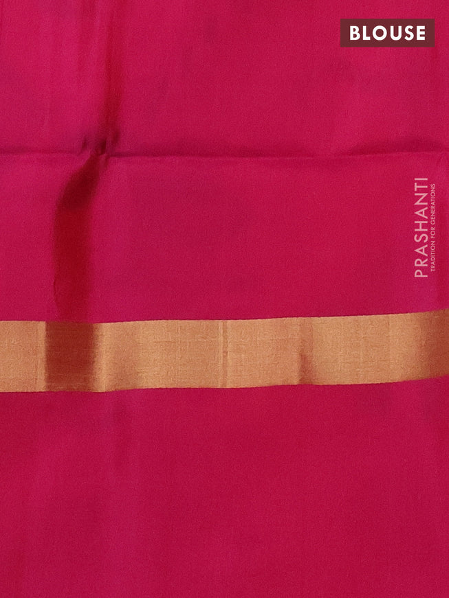 Ikat soft silk saree yellow and pink with allover ikat weaves and long zari woven ikat style border