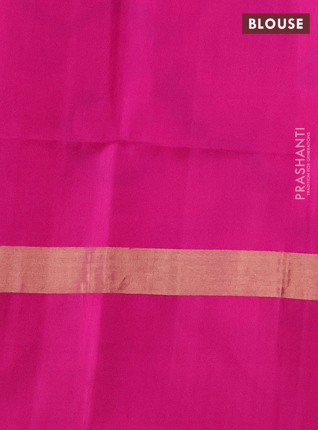 Ikat soft silk saree beige green and pink with allover ikat weaves and long zari woven ikat style border