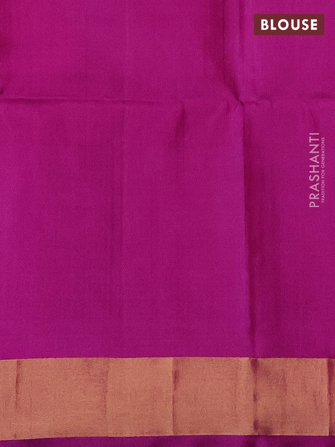 Ikat soft silk saree teal green and purple with allover ikat weaves and long zari woven ikat style border