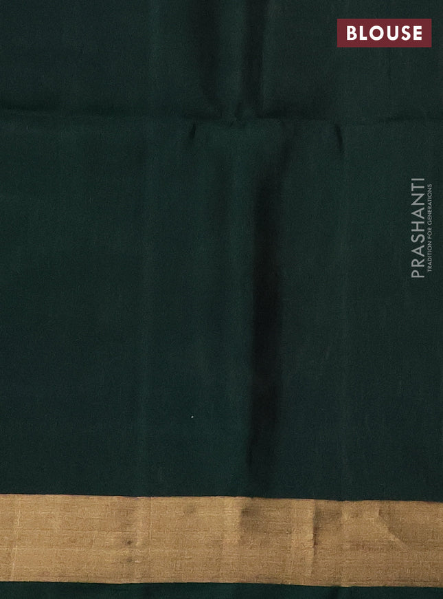 Ikat soft silk saree pink and green with allover ikat weaves and long ikat woven zari border