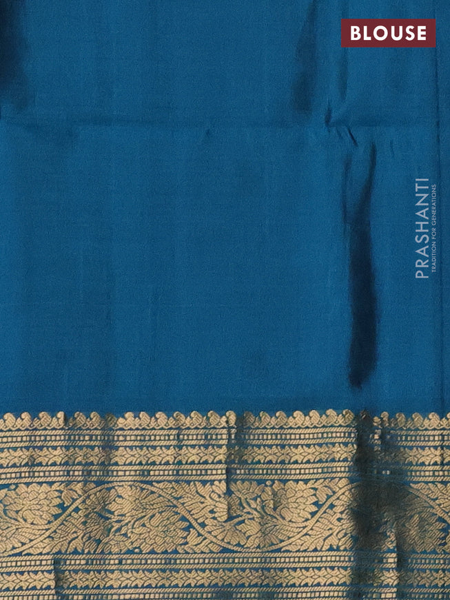 Ikat soft silk saree beige and cs blue with allover ikat weaves and zari woven border