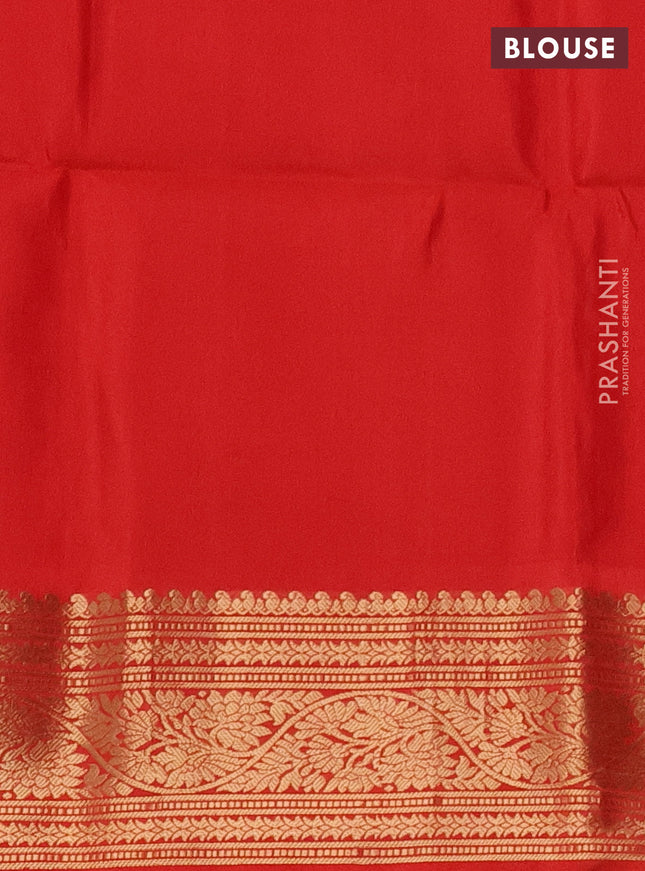 Ikat soft silk saree deep jamun and red with allover ikat weaves and zari woven border