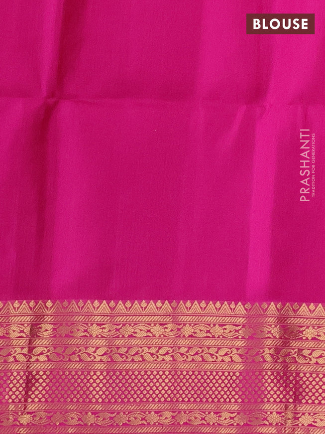 Ikat soft silk saree yellow and pink with allover ikat weaves and zari woven border