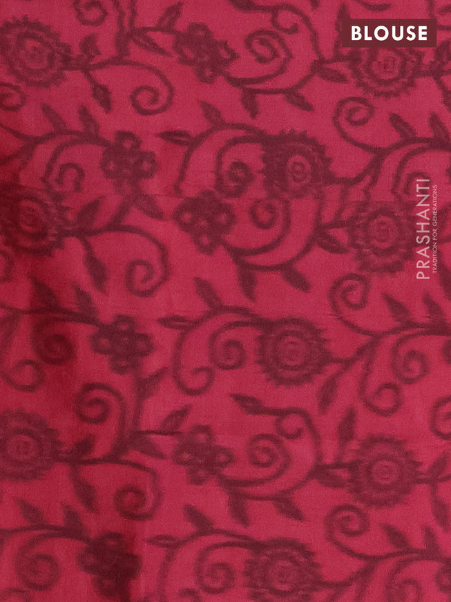 Ikat soft silk saree dual shade of teal bluish green and pink shade with allover zari woven buttas and ikat style border