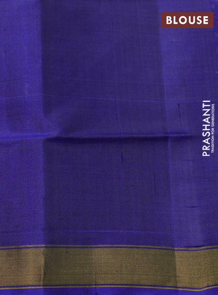 Rajkot patola silk saree grey and blue with allover ikat weaves and zari woven border