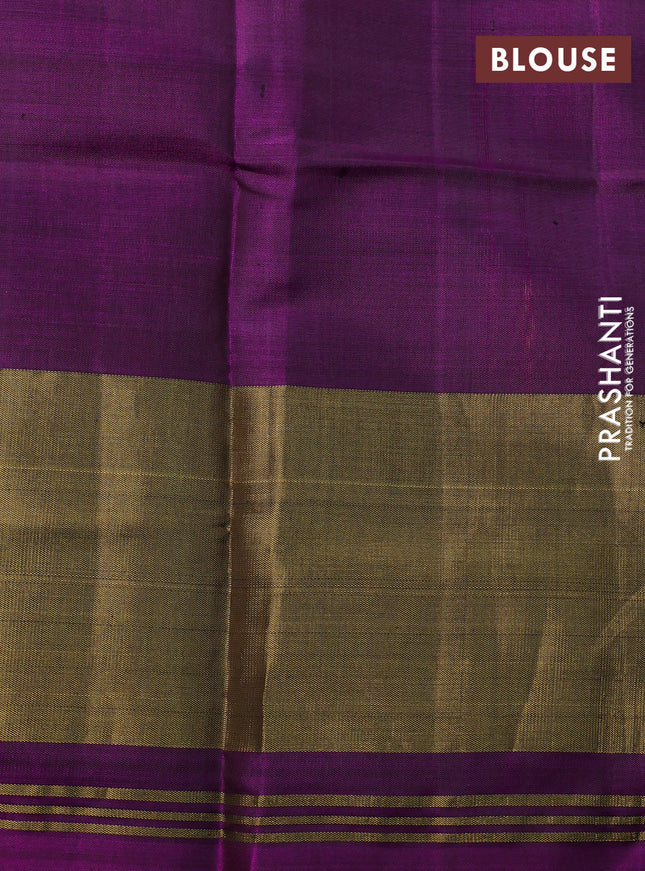 Rajkot patola silk saree dark pink and deep purple with allover ikat weaves and long zari woven border