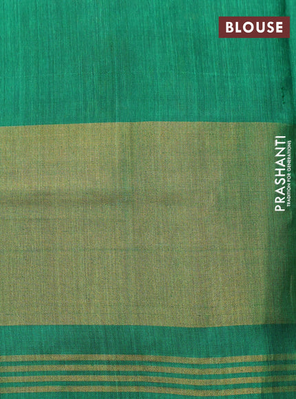Rajkot patola silk saree mustard yellow and green with allover ikat weaves and long zari woven border