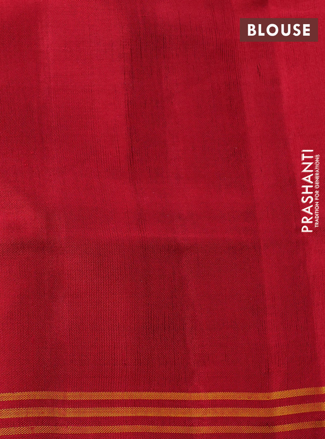 Rajkot patola silk saree yellow and red with allover ikat weaves and zari woven simple border