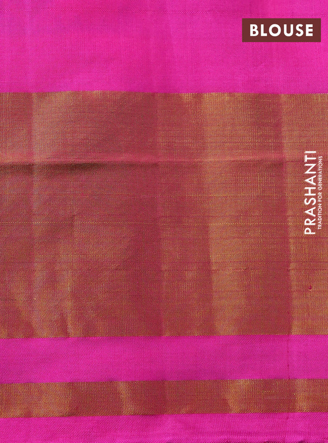 Rajkot patola silk saree violet and pink with allover ikat weaves and long zari woven border